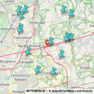 Mappa A4 Milano - Brescia, 20864 Agrate Brianza MB, Italia (5.08667)
