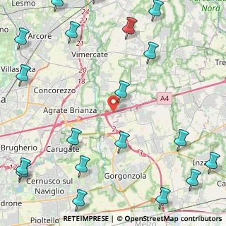 Mappa A4 Milano - Brescia, 20864 Agrate Brianza MB, Italia (6.8335)
