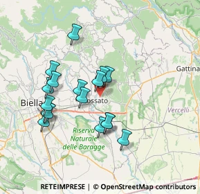 Mappa Via Filippo Corridoni, 13836 Cossato BI, Italia (6.51588)