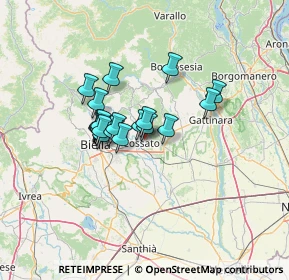 Mappa Via Filippo Corridoni, 13836 Cossato BI, Italia (9.256)