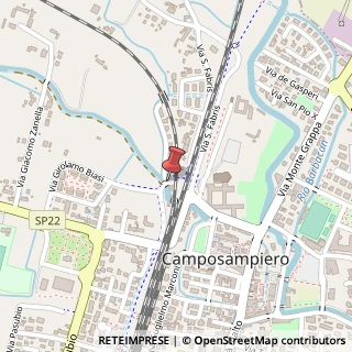 Mappa Via Giuseppe Mazzini,  1, 35012 Camposampiero, Padova (Veneto)
