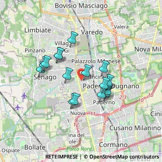 Mappa Via Magretti, 20037 Paderno Dugnano MI, Italia (1.5075)