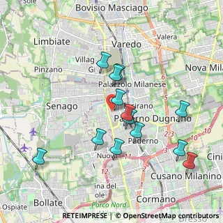 Mappa Via Magretti, 20037 Paderno Dugnano MI, Italia (1.79923)
