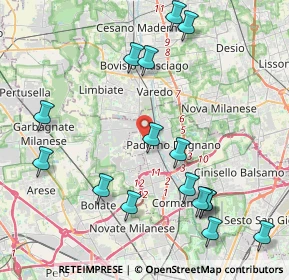 Mappa Via Magretti, 20037 Paderno Dugnano MI, Italia (4.80188)