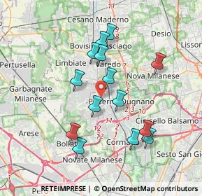 Mappa Via Magretti, 20037 Paderno Dugnano MI, Italia (3.35571)