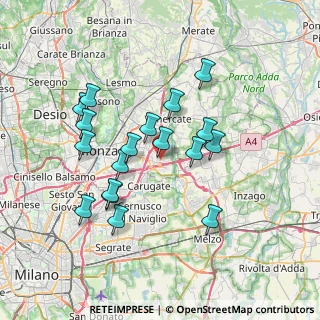 Mappa Via Giacomo Puccini, 20864 Agrate Brianza MB, Italia (6.68056)