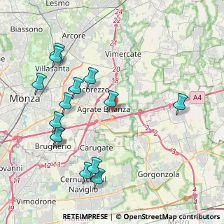 Mappa Via Giacomo Puccini, 20864 Agrate Brianza MB, Italia (4.63357)