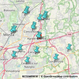 Mappa Via Giacomo Puccini, 20864 Agrate Brianza MB, Italia (4.55647)