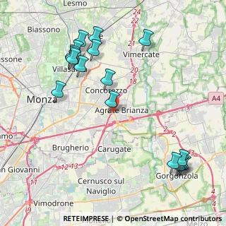 Mappa Via Monza, 20864 Agrate Brianza MB, Italia (4.86824)