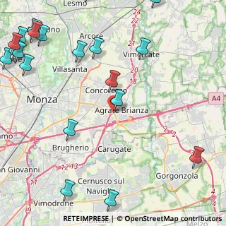 Mappa Via Monza, 20864 Agrate Brianza MB, Italia (6.676)