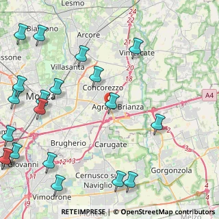 Mappa Via Monza, 20864 Agrate Brianza MB, Italia (6.347)