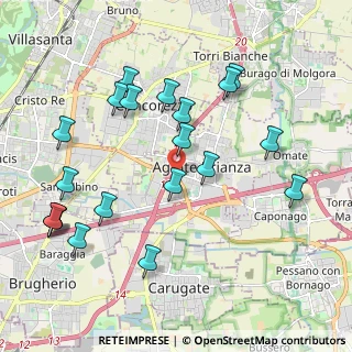 Mappa Via Monza, 20864 Agrate Brianza MB, Italia (2.217)