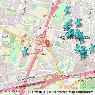 Mappa Via Monza, 20864 Agrate Brianza MB, Italia (0.6925)