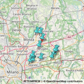 Mappa Via Monza, 20864 Agrate Brianza MB, Italia (6.33833)