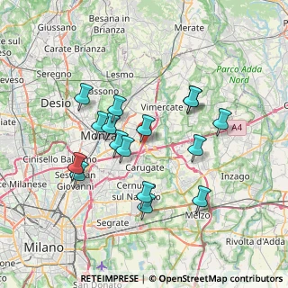 Mappa Via Monza, 20864 Agrate Brianza MB, Italia (6.61625)