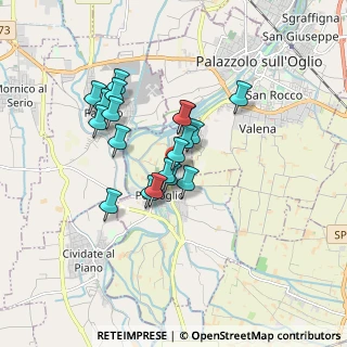 Mappa Via Piemonte, 25037 Pontoglio BS, Italia (1.36105)