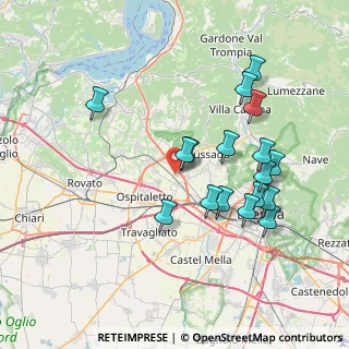 Mappa Via Paradello, 25050 Rodengo-saiano BS, Italia (7.40118)
