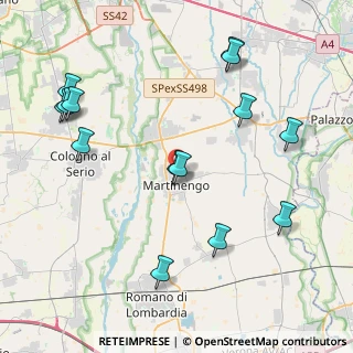 Mappa Via Cavalieri di Vittorio Veneto, 24057 Martinengo BG, Italia (4.75071)