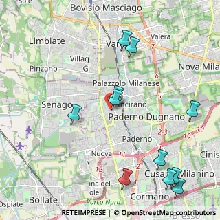 Mappa Via Timavo, 20037 Paderno Dugnano MI, Italia (2.50909)