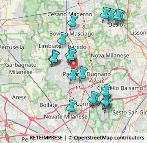 Mappa Via Timavo, 20037 Paderno Dugnano MI, Italia (3.866)