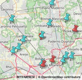 Mappa Via P. Appiani, 20030 Senago MI, Italia (5.132)
