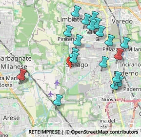 Mappa Via P. Appiani, 20030 Senago MI, Italia (2.1375)