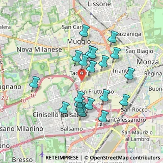 Mappa Via Giovanni Pascoli, 20835 Muggiò MB, Italia (1.7205)