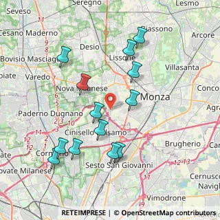 Mappa Via Giovanni Pascoli, 20835 Muggiò MB, Italia (3.90154)