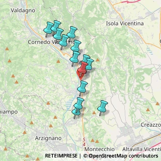 Mappa Via Giraldi Pecori, 36070 Castelgomberto VI, Italia (3.165)
