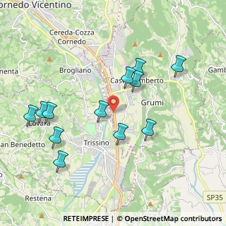 Mappa Via Giraldi Pecori, 36070 Castelgomberto VI, Italia (2.02167)