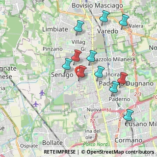 Mappa Via Bruno Buozzi, 20030 Senago MI, Italia (1.86727)