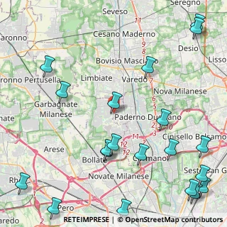 Mappa Via Bruno Buozzi, 20030 Senago MI, Italia (6.2205)