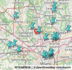 Mappa Via Bruno Buozzi, 20030 Senago MI, Italia (9.6045)