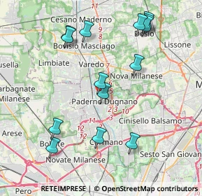 Mappa Via Montecassino, 20037 Paderno Dugnano MI, Italia (4.29071)