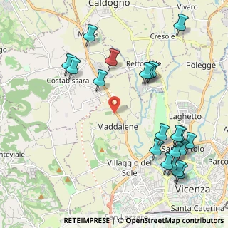 Mappa Via Cadibona, 36100 Vicenza VI, Italia (2.494)
