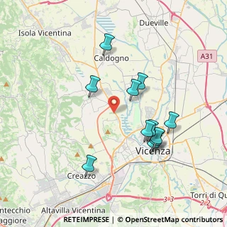 Mappa Via Cadibona, 36100 Vicenza VI, Italia (3.53364)