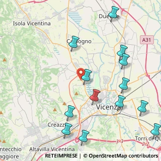 Mappa Via Cadibona, 36100 Vicenza VI, Italia (5.22308)
