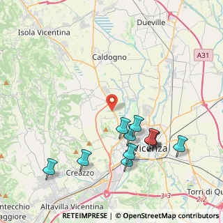 Mappa Via Cadibona, 36100 Vicenza VI, Italia (4.36273)