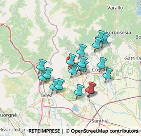 Mappa Via per Occhieppo Superiore, 13814 Pollone BI, Italia (11.52222)