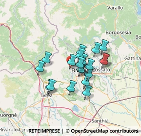 Mappa Via per Occhieppo Superiore, 13814 Pollone BI, Italia (9.756)