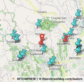 Mappa Via per Occhieppo Superiore, 13814 Pollone BI, Italia (2.519)