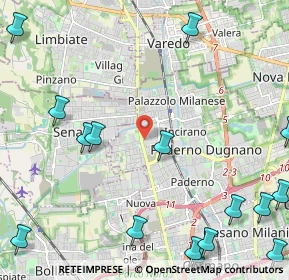 Mappa Via Magretti16 Paderno Dugnano, 20037 Paderno Dugnano MI, Italia (3.22938)