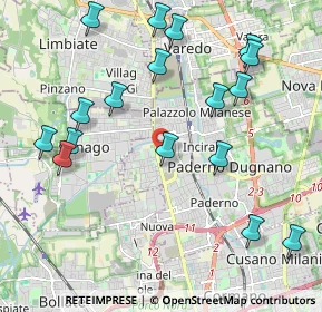 Mappa Via Magretti16 Paderno Dugnano, 20037 Milano MI, Italia (2.34)