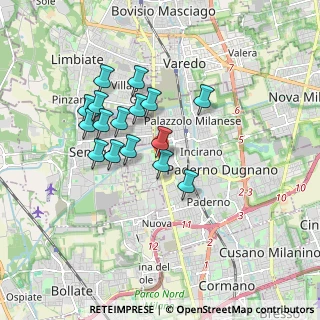 Mappa Via Magretti16 Paderno Dugnano, 20037 Paderno Dugnano MI, Italia (1.47375)