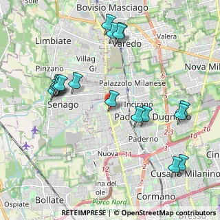 Mappa Via Magretti16 Paderno Dugnano, 20037 Milano MI, Italia (2.27059)