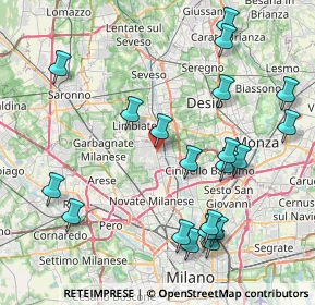 Mappa Via Magretti16 Paderno Dugnano, 20037 Paderno Dugnano MI, Italia (9.2935)