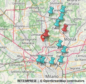 Mappa Via Magretti16 Paderno Dugnano, 20037 Milano MI, Italia (7.48385)