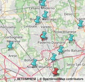 Mappa Via Magretti16 Paderno Dugnano, 20037 Paderno Dugnano MI, Italia (6.03706)