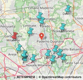 Mappa Via Magretti16 Paderno Dugnano, 20037 Milano MI, Italia (4.52)