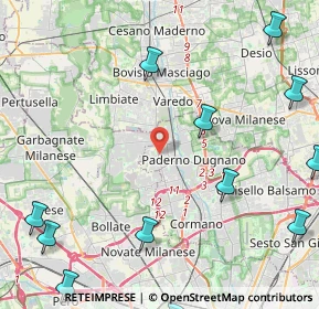 Mappa Via Magretti16 Paderno Dugnano, 20037 Paderno Dugnano MI, Italia (6.69143)